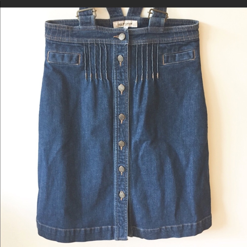 See by Chloe suspender dress / skirt . Size 8 - Picture 5 of 8